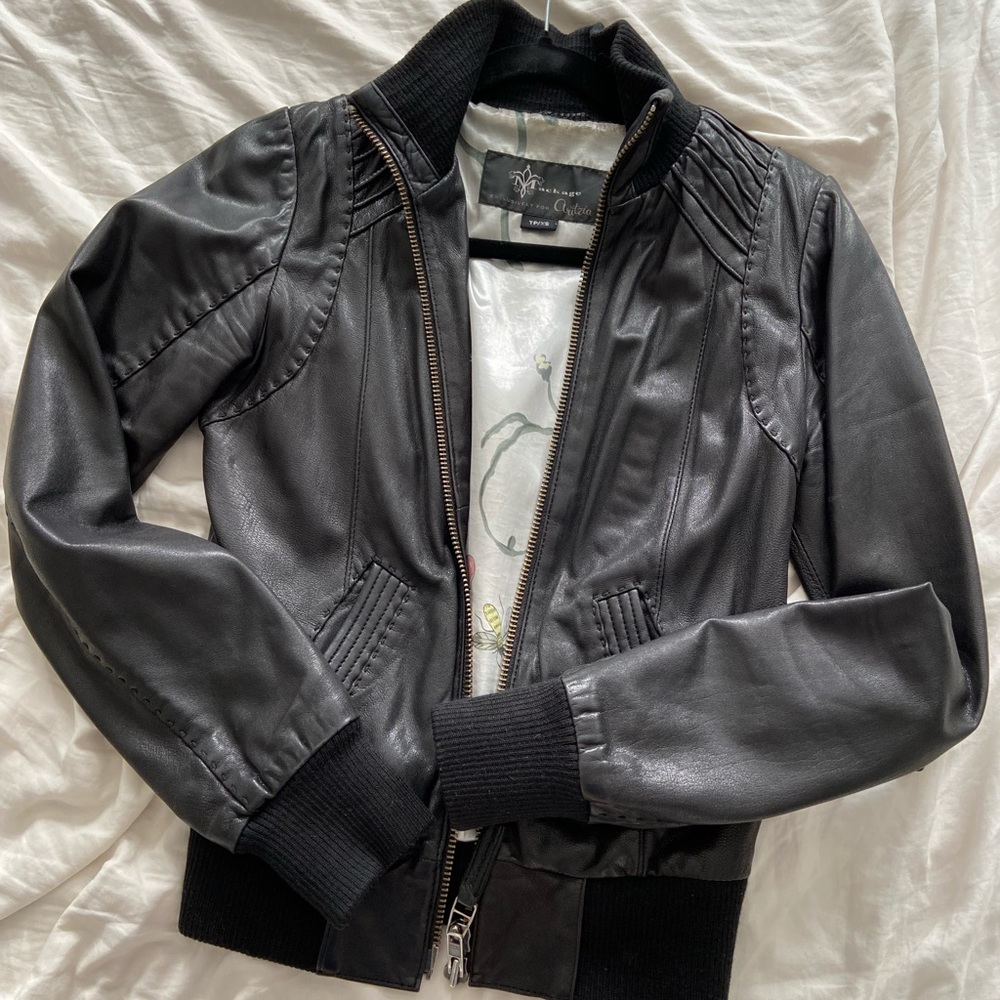 Mackage Jerry Leather Bomber Jacket